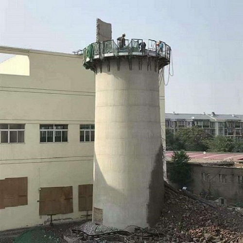应城烟囱人工拆除公司 应城废弃烟囱拆除本地施工团队